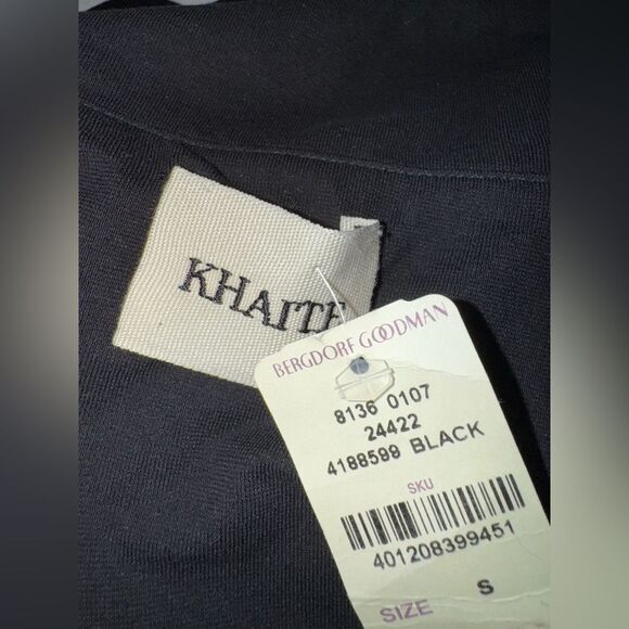 Khaite NWT Cerise Women's Off-the-Shoulder Twisted Bodysuit Black Small $890 - Picture 13 of 13